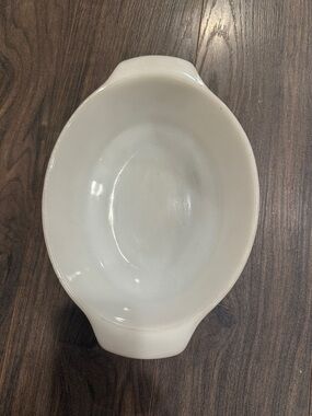White Oval Ceramic Baking Dish with Handles
